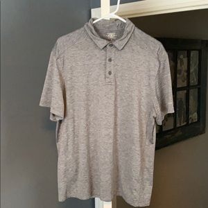 Grey moisture wicking golf shirt